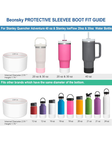 Manga Protectora Beonsky para Botellas Stanley 40oz y 30oz