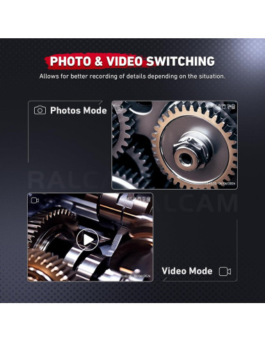 Borescopio Ralcam Articulado 6.2mm HD con Luz LED