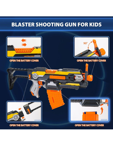 Pistola de Juguete KooRare Automática con 40 Dardos