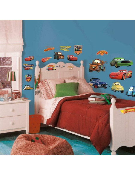 Calcomanías Disney Pixar Cars RoomMates 19 piezas Calcomanías Disney Pixar Cars RoomMates 19 piezas