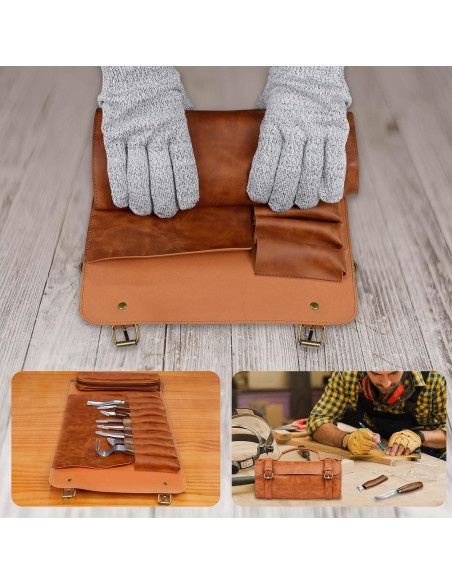 Kit de Tallado en Madera Tekchic Deluxe 15 Piezas con Estuche Kit de Tallado en Madera Tekchic Deluxe 15 Piezas con Estuche