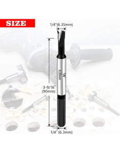 Broca Forstner 6.35 mm NICAVKIT para Madera y Plástico 2