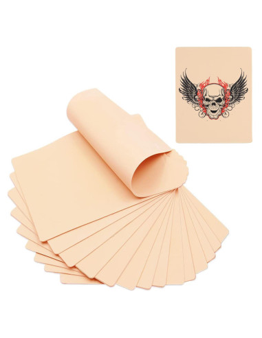 20 Piezas Piel Falsa para Tatuar Proamate 18.8x14.2 cm