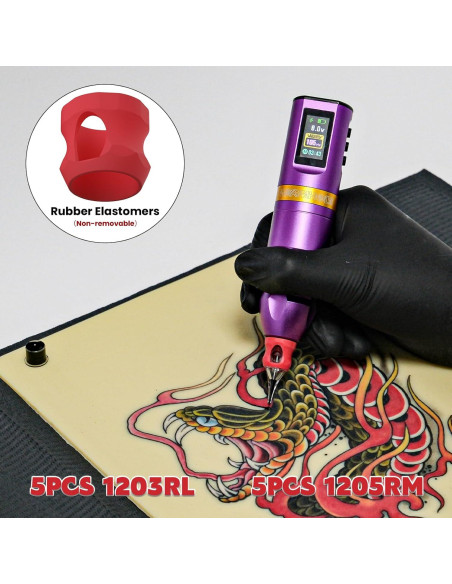 Kit de Tatuaje Inalámbrico Wormhole WTK285 con Pantalla LED Kit de Tatuaje Inalámbrico Wormhole WTK285 con Pantalla LED