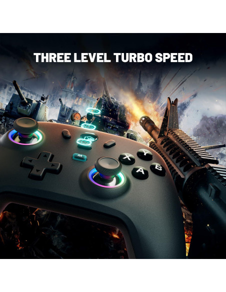 Controlador Inalámbrico ECHTPower para PC y Switch - Joystick Efecto Hall, 1000Hz, Batería 800mAh Controlador Inalámbrico ECHTPower para PC y Switch - Joystick Efecto Hall, 1000Hz, Batería 800mAh