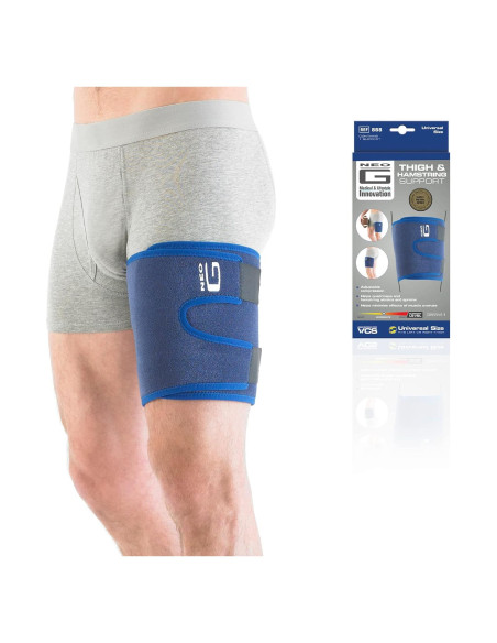 Soporte de Muslo Neo-G Ajustable para Isquiotibiales y Cuádriceps Soporte de Muslo Neo-G Ajustable para Isquiotibiales y Cuádriceps