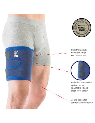 Soporte de Muslo Neo-G Ajustable para Isquiotibiales y Cuádriceps