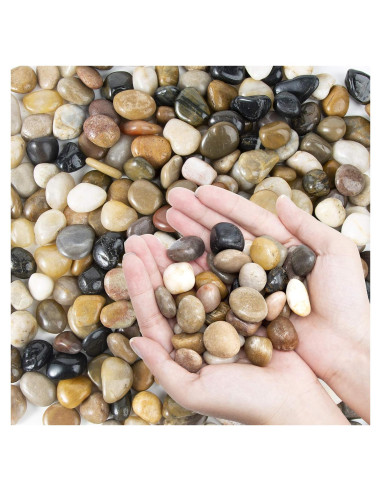 Grava Pulida OUPENG 0.90 kg Piedras Decorativas Mixtas