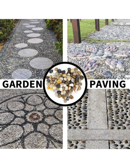 Grava Pulida OUPENG 0.90 kg Piedras Decorativas Mixtas Grava Pulida OUPENG 0.90 kg Piedras Decorativas Mixtas