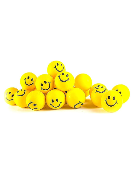 Paquete de 24 Pelotas Antiestrés Neliblu 5 cm Neón Paquete de 24 Pelotas Antiestrés Neliblu 5 cm Neón