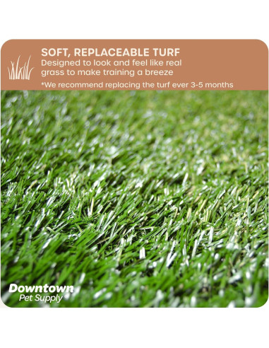 Alfombrilla de Césped para Perros Downtown Pet Supply 63x51cm