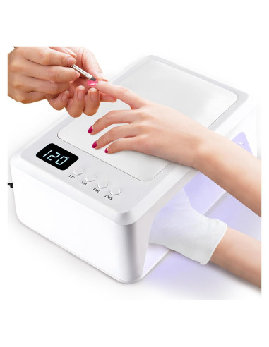 Lámpara UV LED 72W Kalolary con Reposabrazos y Guantes