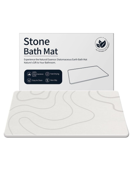 Alfombrilla de Baño ZIKIBL Diatomita 60x40 cm Antideslizante Alfombrilla de Baño ZIKIBL Diatomita 60x40 cm Antideslizante