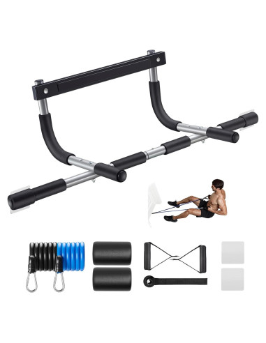 Barra de Dominadas Ally Peaks para Puerta 440 lbs Acero
