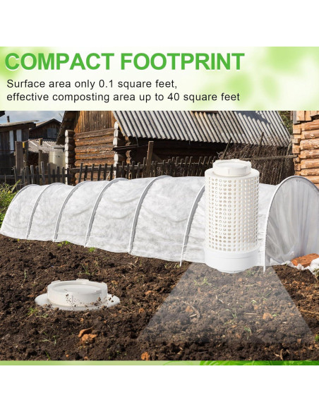 Compostador de Gusanos Blosssound 2 Pcs PVC 30x16x16 cm Compostador de Gusanos Blosssound 2 Pcs PVC 30x16x16 cm
