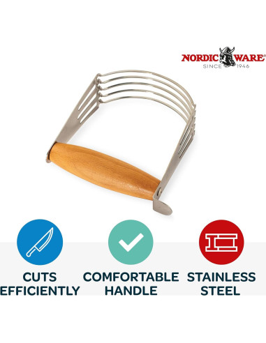Mezclador de Masa Nordic Ware 15,24x12,7 cm Acero Inoxidable