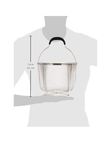 Colador Vaporera Polder 20 cm Acero Inoxidable para Verduras