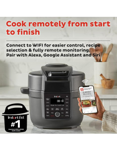 Olla de Presión Instant Pot Duo Crisp 6.5L con WiFi 13 en 1 2