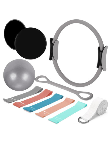 Kit de Pilates 6 Piezas Arrowbash - Anillo, Pelota, Bandas Kit de Pilates 6 Piezas Arrowbash - Anillo, Pelota, Bandas