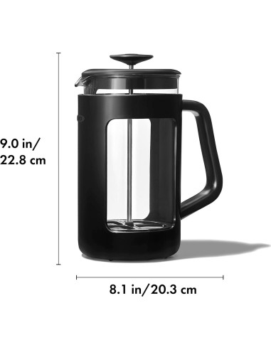 Prensa Francesa OXO Venture 8 Tazas 0,95L Negra