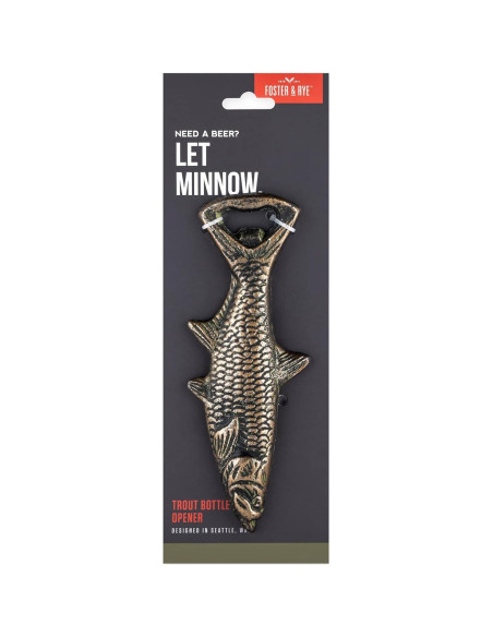 Abrebotellas de Pescado Foster & Rye de Hierro Fundido Abrebotellas de Pescado Foster & Rye de Hierro Fundido