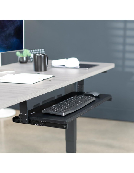 Bandeja de Teclado Ajustable VIVO MOUNT-KB27HB Negra 68,58 cm Bandeja de Teclado Ajustable VIVO MOUNT-KB27HB Negra 68,58 cm