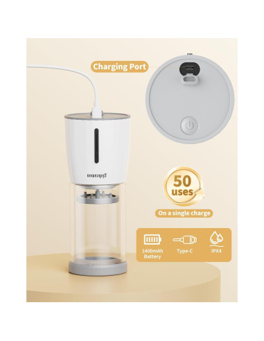 Limpiador Eléctrico de Brochas de Maquillaje Gloheamon 20,5 cm