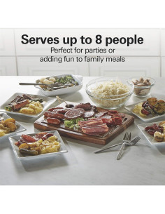 Parrilla Raclette Eléctrica Hamilton Beach 1300W 8 Personas 2