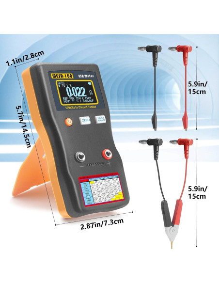 Medidor ESR WISAMIC WS1290190002 Capacitores y Ohmios Medidor ESR WISAMIC WS1290190002 Capacitores y Ohmios