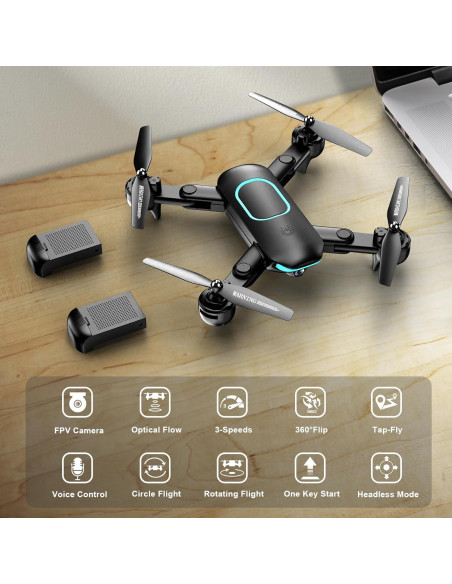 Drone Plegable REDRIE JY02 con Cámara 1080P y 2 Baterías Drone Plegable REDRIE JY02 con Cámara 1080P y 2 Baterías