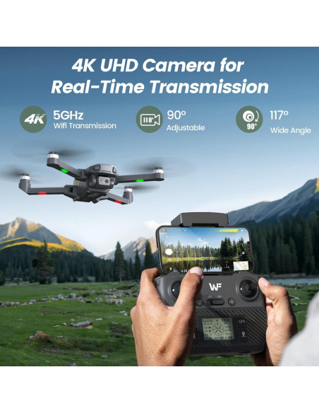 Dron WeFone WF30 4K con cámara, GPS, 40 min vuelo, 2 baterías Dron WeFone WF30 4K con cámara, GPS, 40 min vuelo, 2 baterías