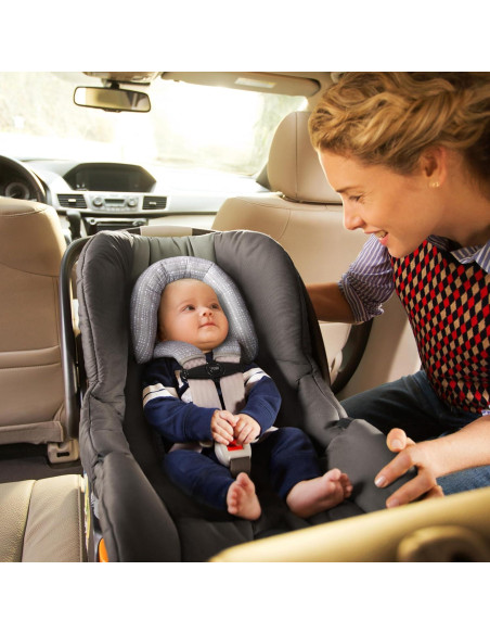 Soporte de Cabeza Munchkin para Asiento de Auto Bebé Gris Claro Soporte de Cabeza Munchkin para Asiento de Auto Bebé Gris Claro
