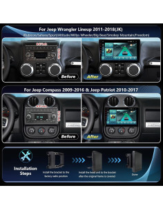 Sistema de Carro TWAHH 11" Android 13 GPS 5G WiFi 6 Jeep 2