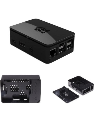 Caja de Protección Negra Ardess para Raspberry Pi 2/3 B+
