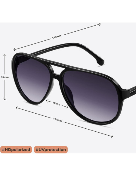 Gafas de Sol Aviador Polarizadas Livho UV400 para Mujeres y Hombres Gafas de Sol Aviador Polarizadas Livho UV400 para Mujeres y Hombres