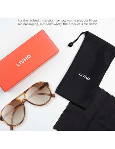 Gafas de Sol Aviador Polarizadas Livho UV400 para Mujeres y Hombres