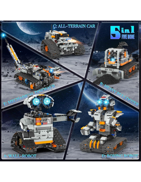 Kit de Construcción Robot STEM 5 en 1 QHECTTY 688 Piezas Kit de Construcción Robot STEM 5 en 1 QHECTTY 688 Piezas