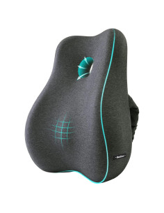 Max&Love Funda Almohada Soporte Lumbar Espuma Memoria Gris