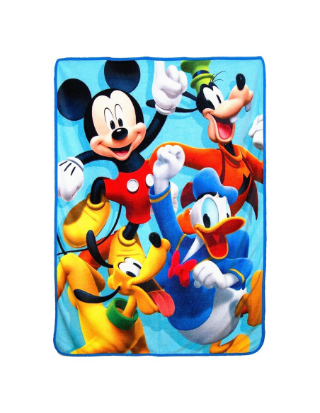 Manta Micro Raschel Disney Mickey Mouse 117x152 cm Multicolor Manta Micro Raschel Disney Mickey Mouse 117x152 cm Multicolor