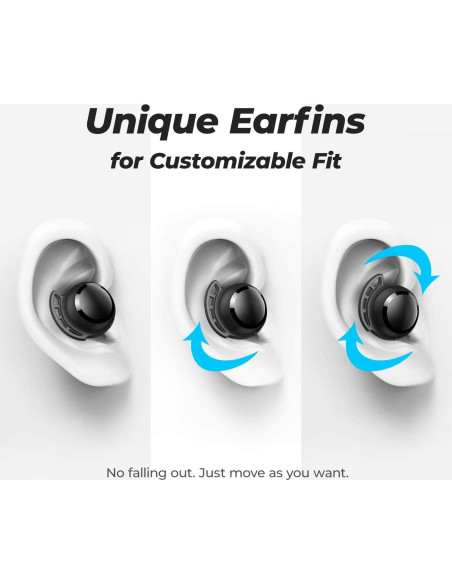 Auriculares Inalámbricos Tribit FlyBuds 3, 110H Bluetooth 5.2 IPX8 Auriculares Inalámbricos Tribit FlyBuds 3, 110H Bluetooth 5.2 IPX8