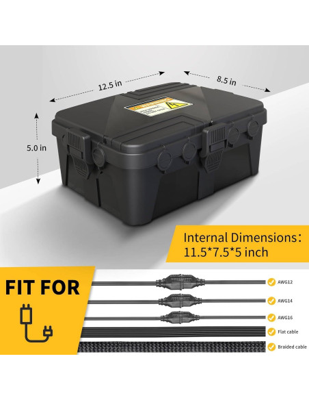 Caja Eléctrica Exterior Impermeable LFF 31.75x21.59cm IP54 Caja Eléctrica Exterior Impermeable LFF 31.75x21.59cm IP54
