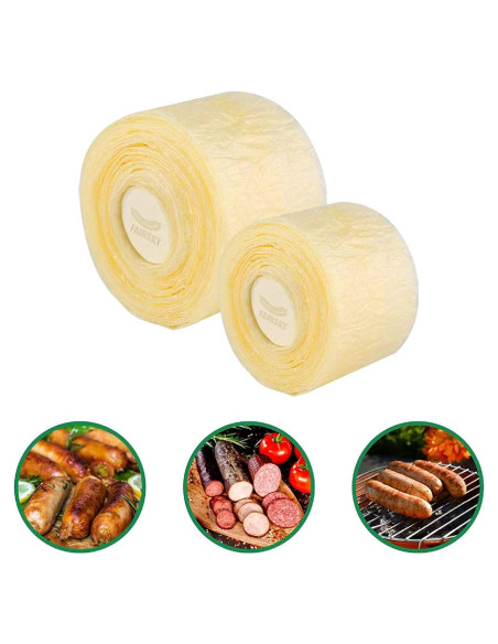 Cáscara de Salchicha Natural Comestible FAIRSKY 8m 32mm Cáscara de Salchicha Natural Comestible FAIRSKY 8m 32mm