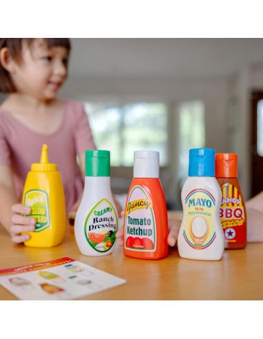 Set de Comida de Juego de Condimentos Melissa & Doug 5 Piezas