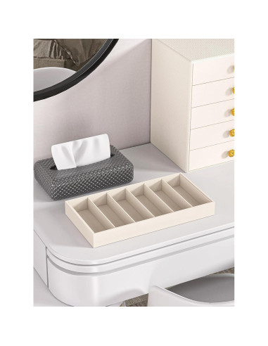 Organizador de Gafas de Sol Ausalivan Beige 6 Espacios 35.1x18cm