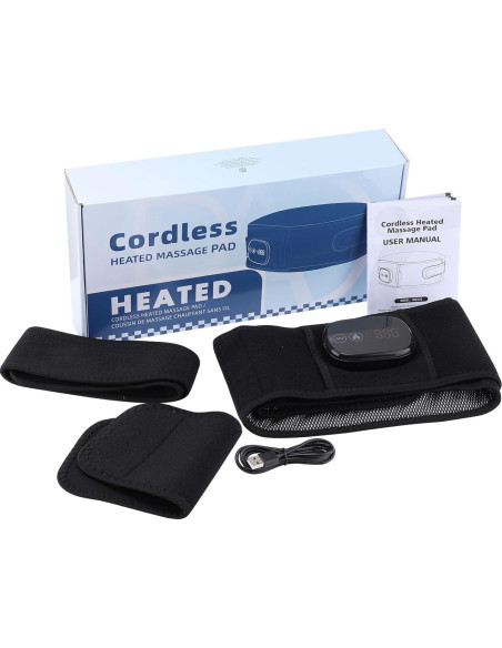 Almohadilla Térmica Inalámbrica MOAJAZA con Luz Roja y Masaje