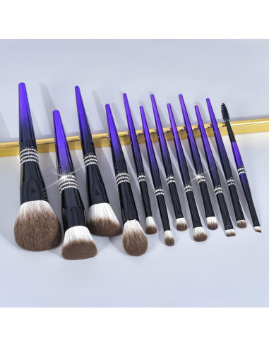 Conjunto de 16 Pinceles de Maquillaje Bueart Design Pro