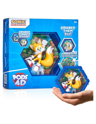 Figura Coleccionable 4D Tails WOW! PODS - Sonic, 91g