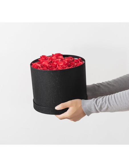 Set de 3 Cajas Redondas Soul & Lane - Cartón Negro para Flores Set de 3 Cajas Redondas Soul & Lane - Cartón Negro para Flores