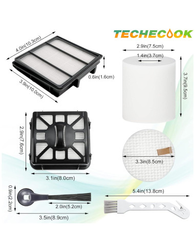 Accesorios de Repuesto Techecook para Aspiradora Shark IQ R101AE