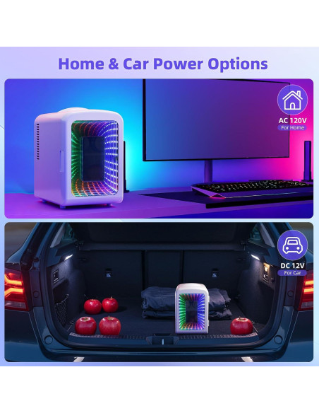 Refrigerador Mini Compacto Antarctic Star 4L Blanco LED Refrigerador Mini Compacto Antarctic Star 4L Blanco LED